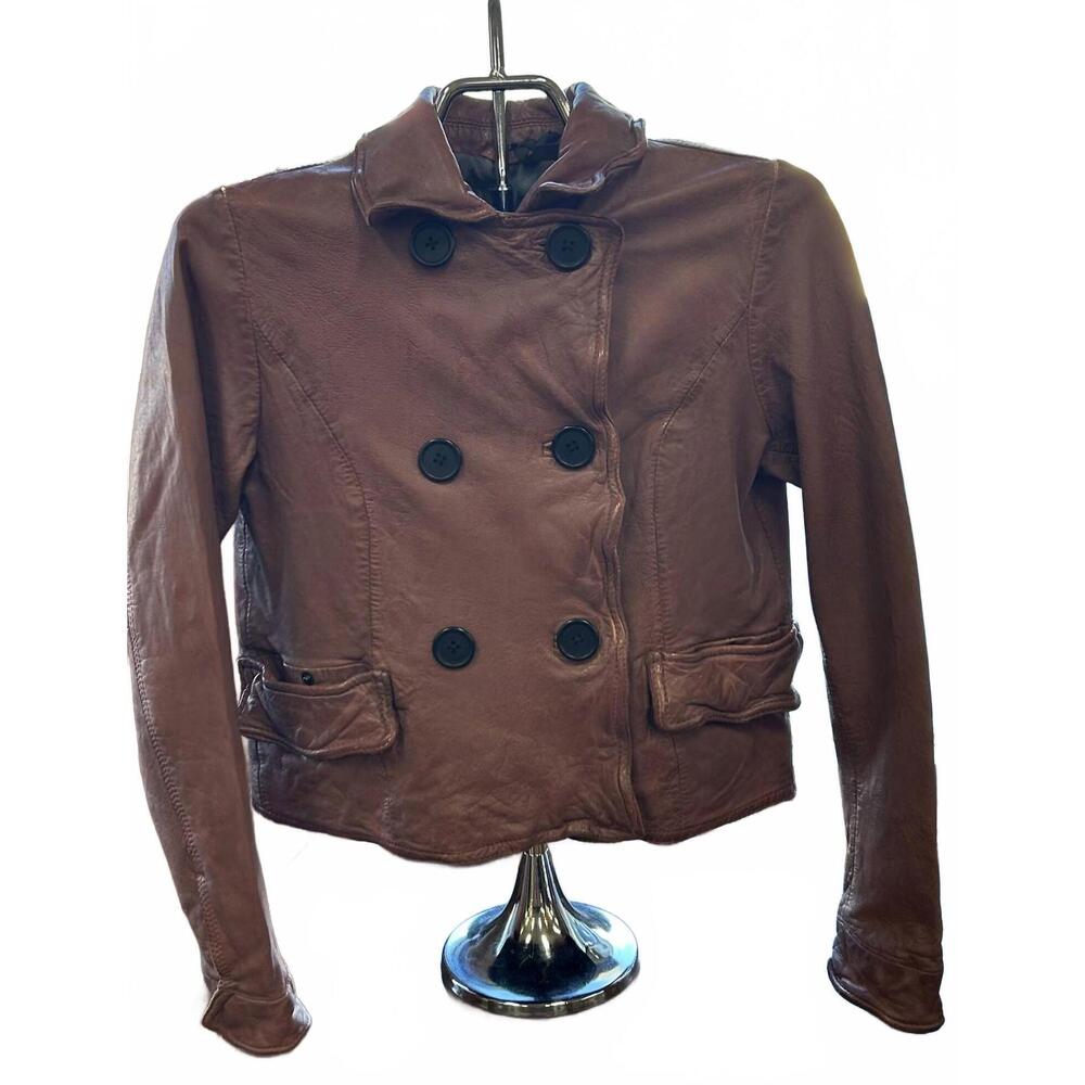 NEW FREAKY NATION women's calea leather jacket in frosted rose